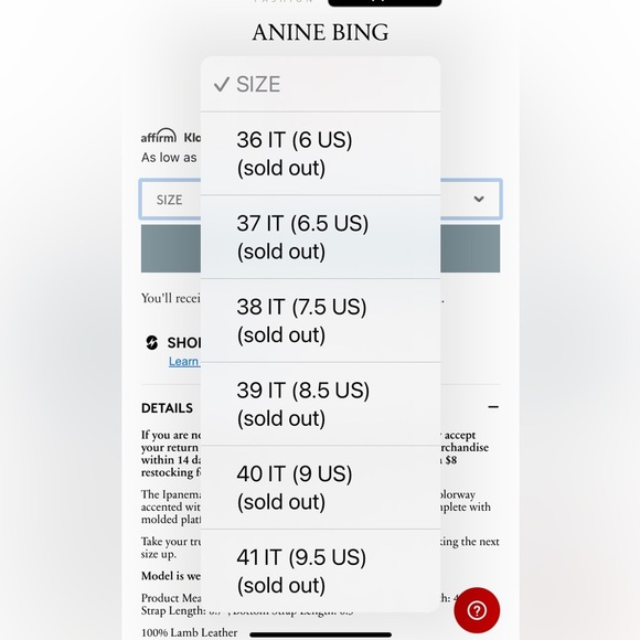 Anine Bing Ipanema Sandals Slip On Slides Scandi Girl - Picture 16 of 16